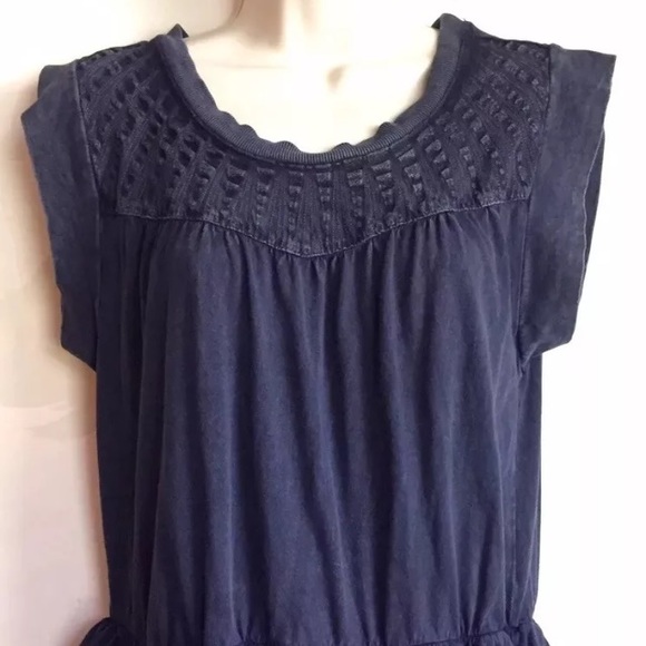 William Rast (Med) Raitt Blue Embellished Top - Picture 2 of 8